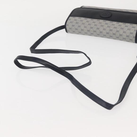 GUCCI Micro GG Supreme Shoulder Bag PVC Navy Gold 004 89 1041 Auth 144072 - Picture 7 of 16